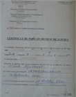 Certificat de reprise du service